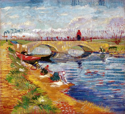The Gleize Bridge over the Vigneyret Canal, near Arles by Vincent van Gogh